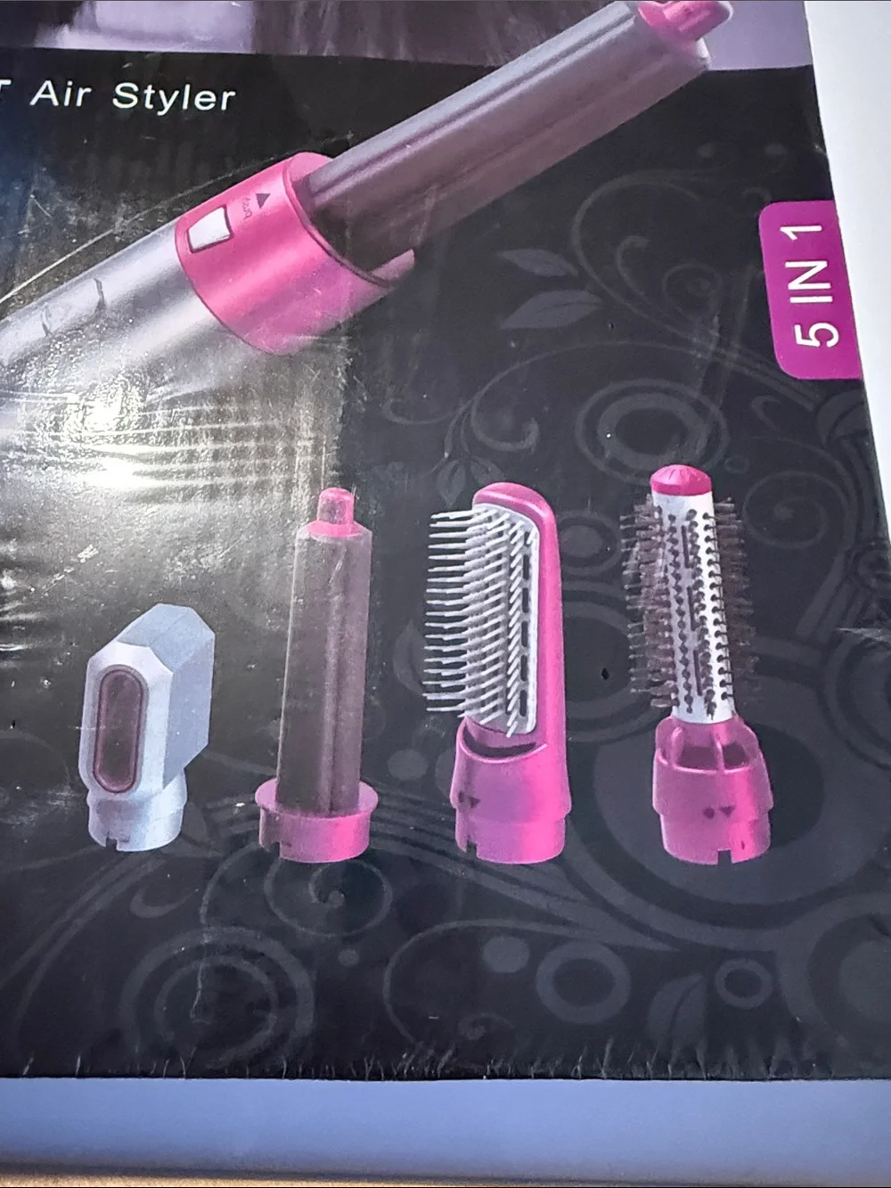 5-in-1 Hot Air Styler - Pink/Silver